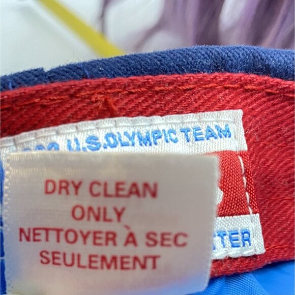 2002 U.S. Olympic Team Roots Official Outfitter USA Baseball Cap Blue/Red - Picture 7 of 11